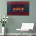 Northwest Northwest M029009 Mahogany Electric Fireplace with Wall Mount & Remote - 36 in. M029009